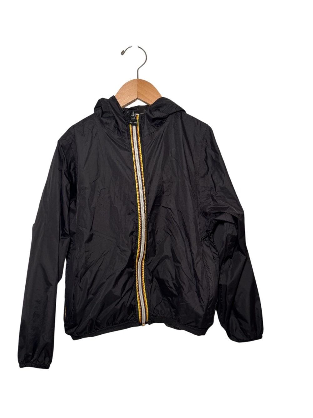 K-WAY black windbreaker jacket - size 6